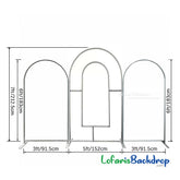 Lofaris Orange Black Bat Halloween Party Arch Backdrop Kit